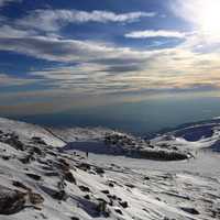 Snowy Landscape of Mount Hermon, Israel