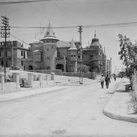 Nahalat Binyamin Street in 1936 in Tel-Aviv, Israel