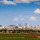 Skyline with towers and sky in Tel-Aviv, Israel