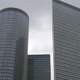 Three Skyscrapers in Tel Aviv, Israel