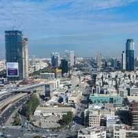 Urban Cityscape with buildings in Tel-Aviv, Israel