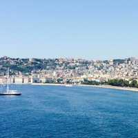 Panoramic of the the coastline of Naples