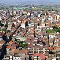 Aerial photo of Acerra in Italy