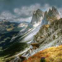 High Mountains landscape of the Dolomites, Italy