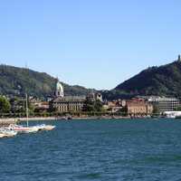 Landscape view of Lake Como in Italy