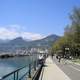 Lungomare Trieste promenade in Salerno, Italy