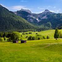 Monte Bondone Landscape with mountains