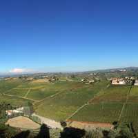 Panoramic View of Farmland from on high