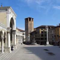 Piazza della Libertà and the Loggia di San Giovanni in Udine, Italy