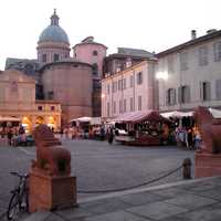 Piazza San Prospero in Reggio Emilia, Italy