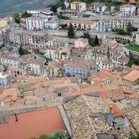 Rooftops and town in Italy