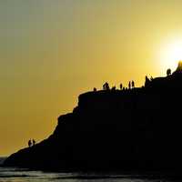 Sunset on the Mountain at Scala dei Turchi