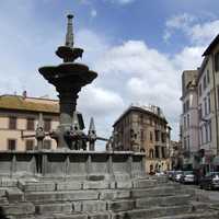 The Fontana Grande in eponymous square in Viterbo, Italy