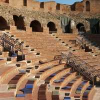 View of the Roman Theatre of Benevento, Italy