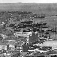  View of Trieste in 1885 in Italy