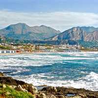 Landscape of the coastline in Sicily