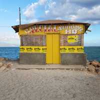 Beer Shack on the Beach in Kingston, Jamaica