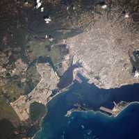 Satellite Image of Kingston, Jamaica