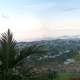 Panorama of Mandeville viewed looking North from Bloomfield Great House restaurant in Mandeville, Jamaica