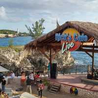 Rick's Cafe Shack on the Beach in Negril, Jamaica