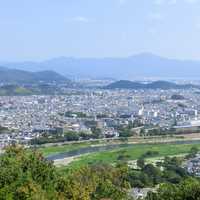 Overlook of the city of Kyoto, Japan