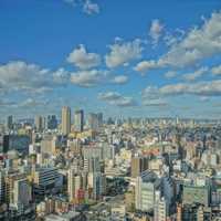 Cityscape view of Osaka, Japan
