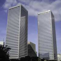 Twin Towers in Osaka, Japan