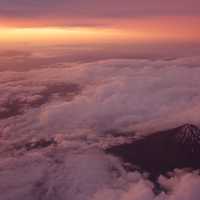 Mount Fuji Above the Sea of Clouds in Japan