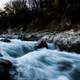 Rushing Stream Landscape in Otsuki, Japan