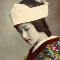 Vintage Portrait of a Geisha