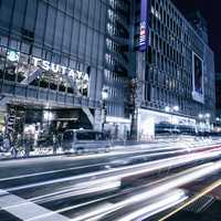 Streets of Tokyo, Japan at Night