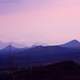 Mountain landscape Silhouette in Kenya, Africa