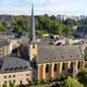 Cityscape and chapel in Luxembourg