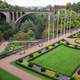 The gorges and Adolphe Bridge in Luxembourg