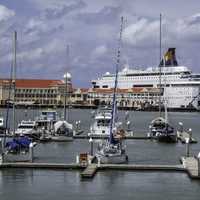 Tanjung City Marina with boats in George Town, Malaysia