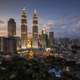 Cityscape and Skyline with skyscrapers in Kuala Lumpur, Malaysia