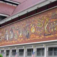 Frieze depicting Malaysian history at the National Museum in Kuala Lumpur