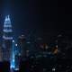 Kuala Lumpur cityscape at night in Malaysia