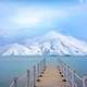 Landscape with snowy mountains in Malaysia