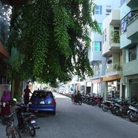 Street scene in Malé in the Maldives