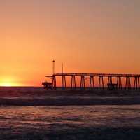 Sunset seascape in Baja California