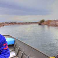 Crossing the Rio Grande at Boquilla Del Carmen, Coahuila, Mexico