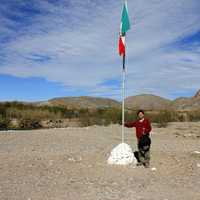 Standing on Mexican Soil at Boquilla Del Carmen, Coahuila, Mexico