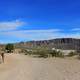 Town below the canyon at Boquilla Del Carmen, Coahuila, Mexico