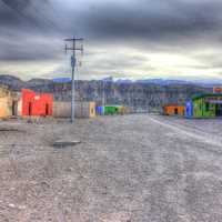 Town Road at Boquilla Del Carmen, Coahuila, Mexico