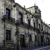 Facade of the State Government Palace in Guadalajara, Mexico