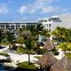 Resort and trees in Cancun, Quintana Roo, Mexico