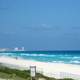 Seaside Landscape and scenery in Cancun, Mexico