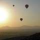 Landscape view from hot air Balloons in Teohithuacan, Mexico