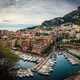 City side and docks and boats in Monaco